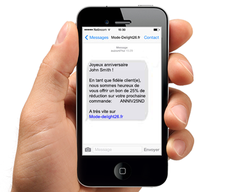 Personnalisez les campagnes SMS pour vos clients